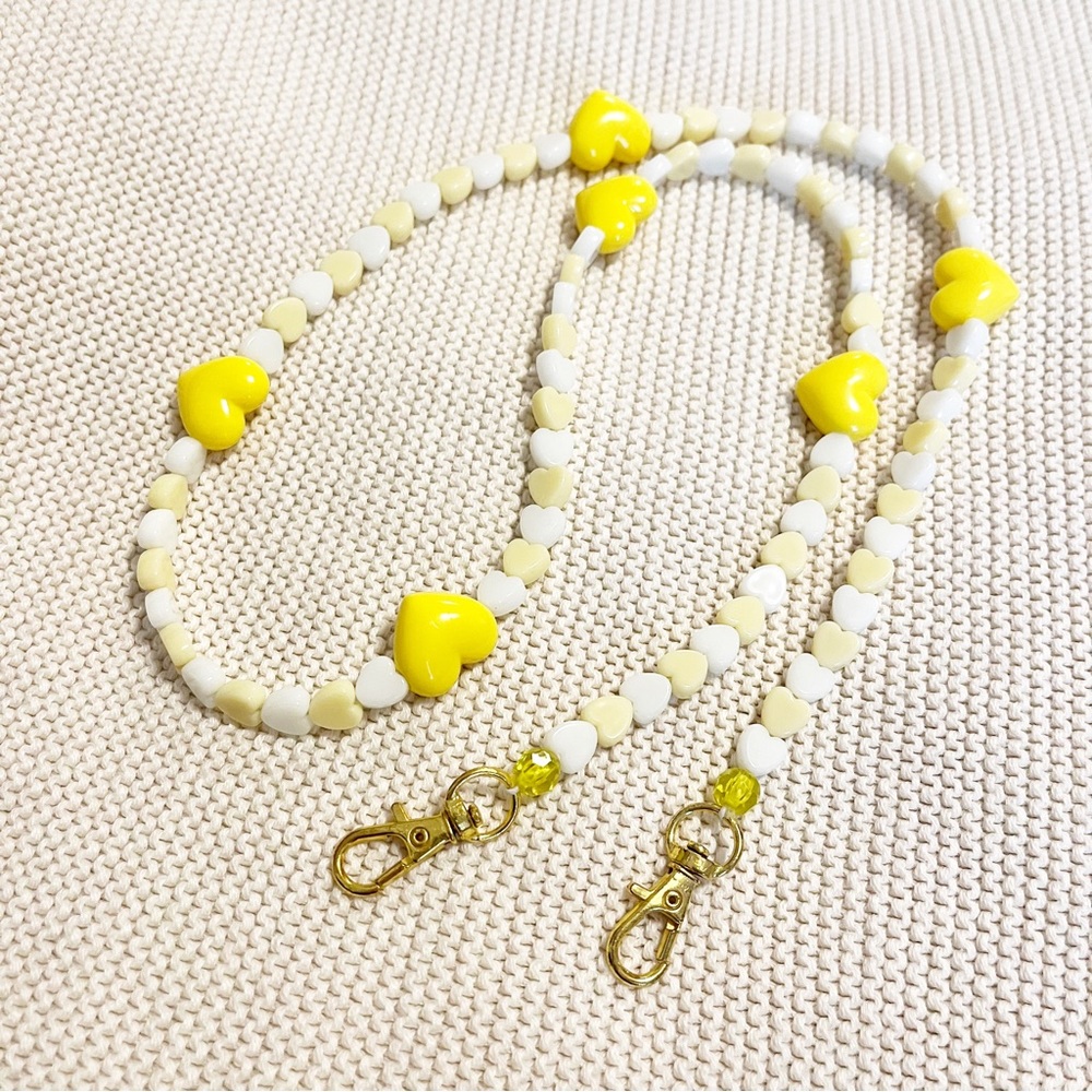 🧡 3 for $16 Sale • Yellow Heart Face Mask Strap